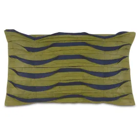 Pleated Pleats Lumbar Pillow Cover 13x22