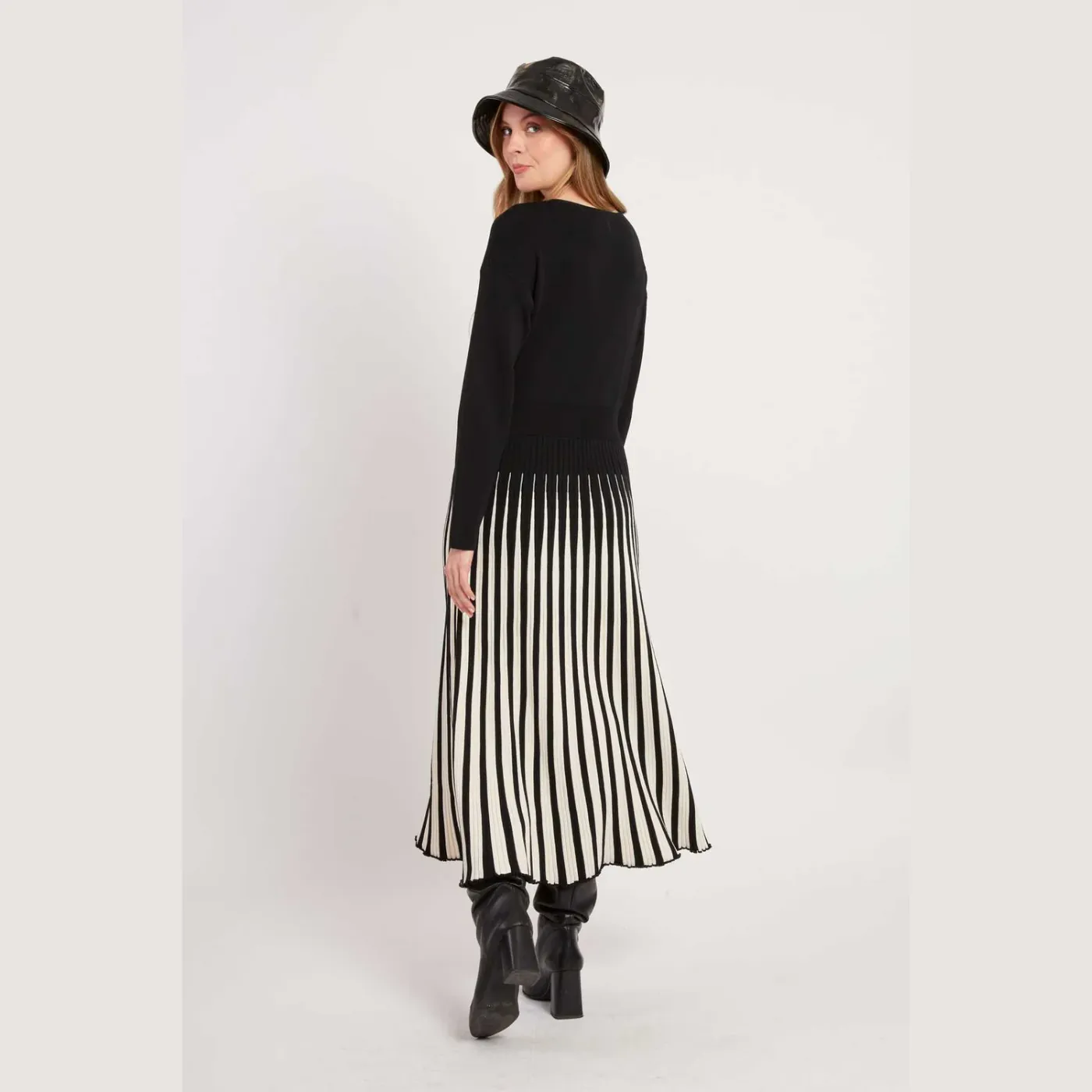 Pleated Skirt Dress