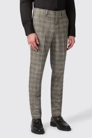 Plunkett Slim Fit Grey Check Trousers