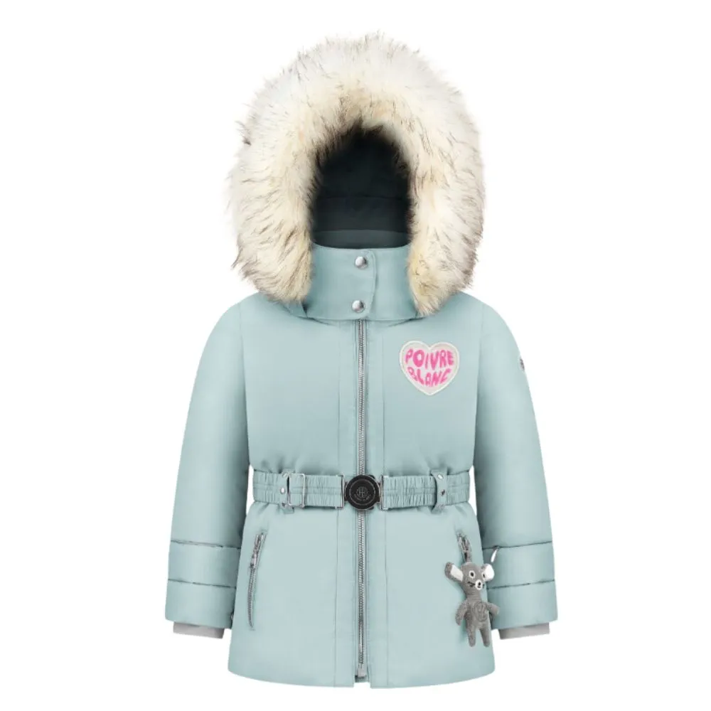 Poivre Blanc Girls Ski Jacket - Aloe Blue 2-7 yrs