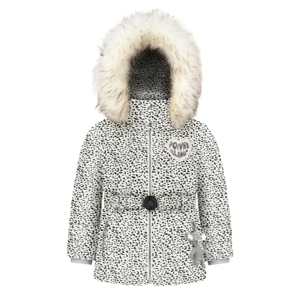 Poivre Blanc Girls Ski Jacket - Jaguar Black 2-7 yrs