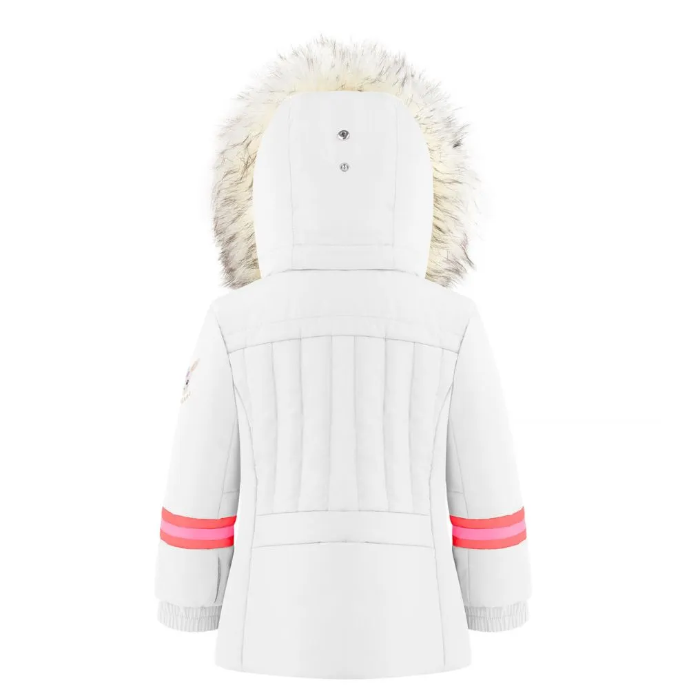 Poivre Blanc Girls Ski Jacket - Multico White 2-5 yrs