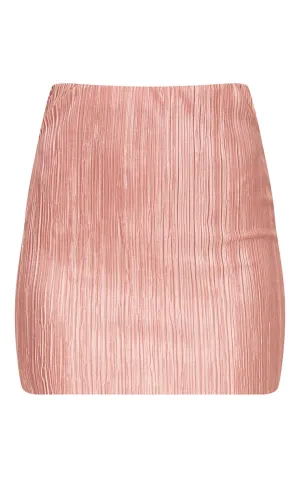 PrettyLittleThing Womens Blush Pleated Mini Skirt