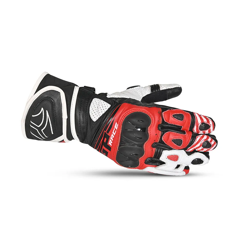 R-TECH GP Motorcyle Gloves  Black Red