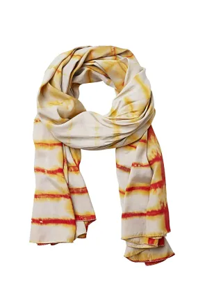 Rabens Saloner Merete Brick Scarf in Sunset Combo