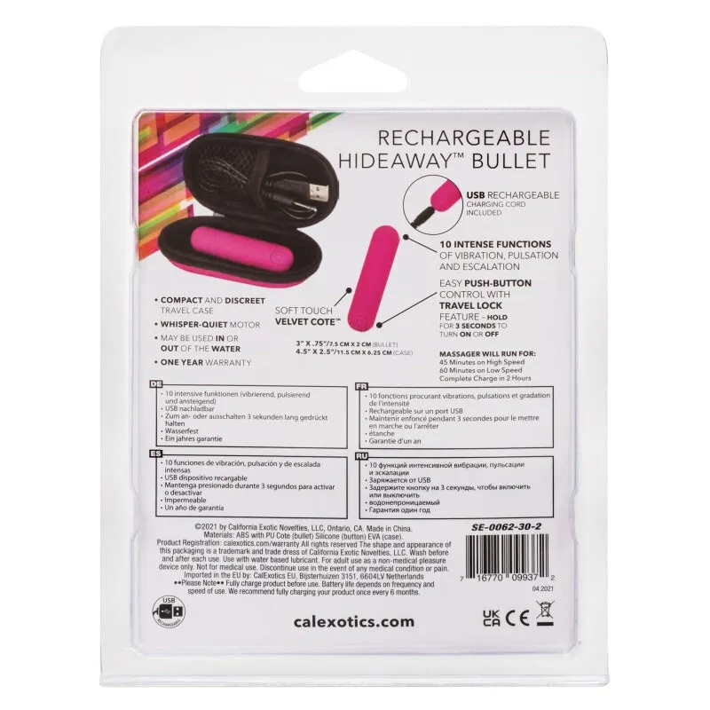 Rechargeable Hideaway Bullet - Pink