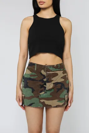 Rework Camo Mini Skirt - XS, S, M, L