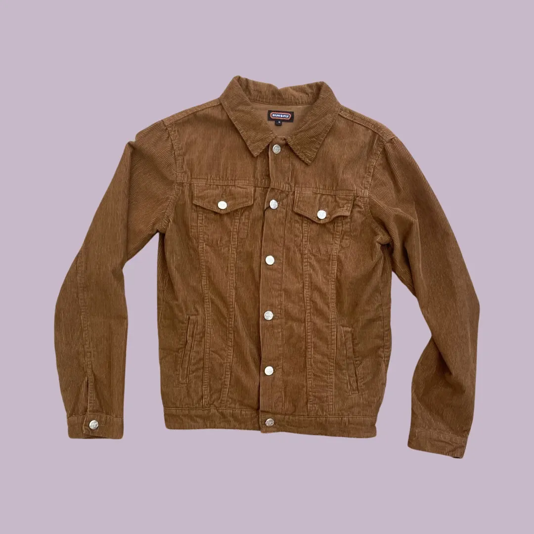 Run and Fly Cord Western Jacket - Tan