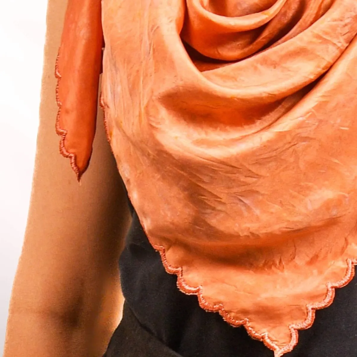 Rust & Rose Silk Natural Dyed Scarf