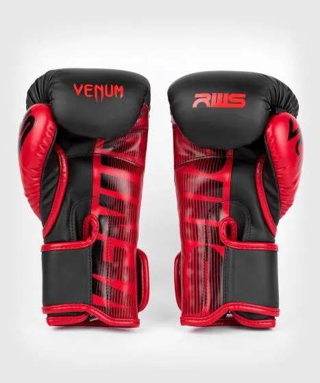 RWS X VENUM-04900-002 MUAY THAI BOXING GLOVES 10-12 OZ Black