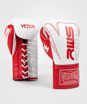 RWS x Venum Official Boxing Gloves with Laces - White