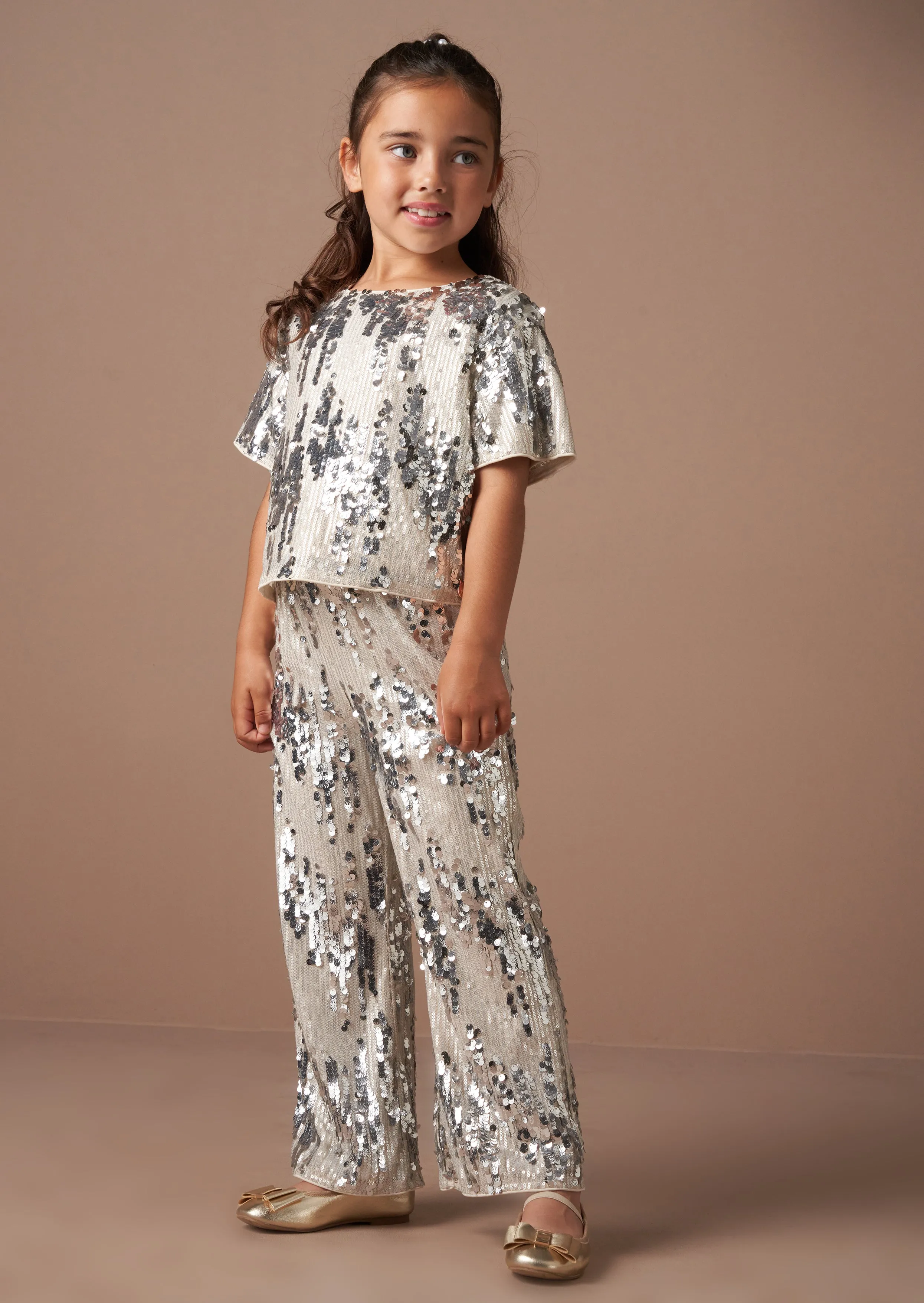 Sadie Silver Sequin Trousers