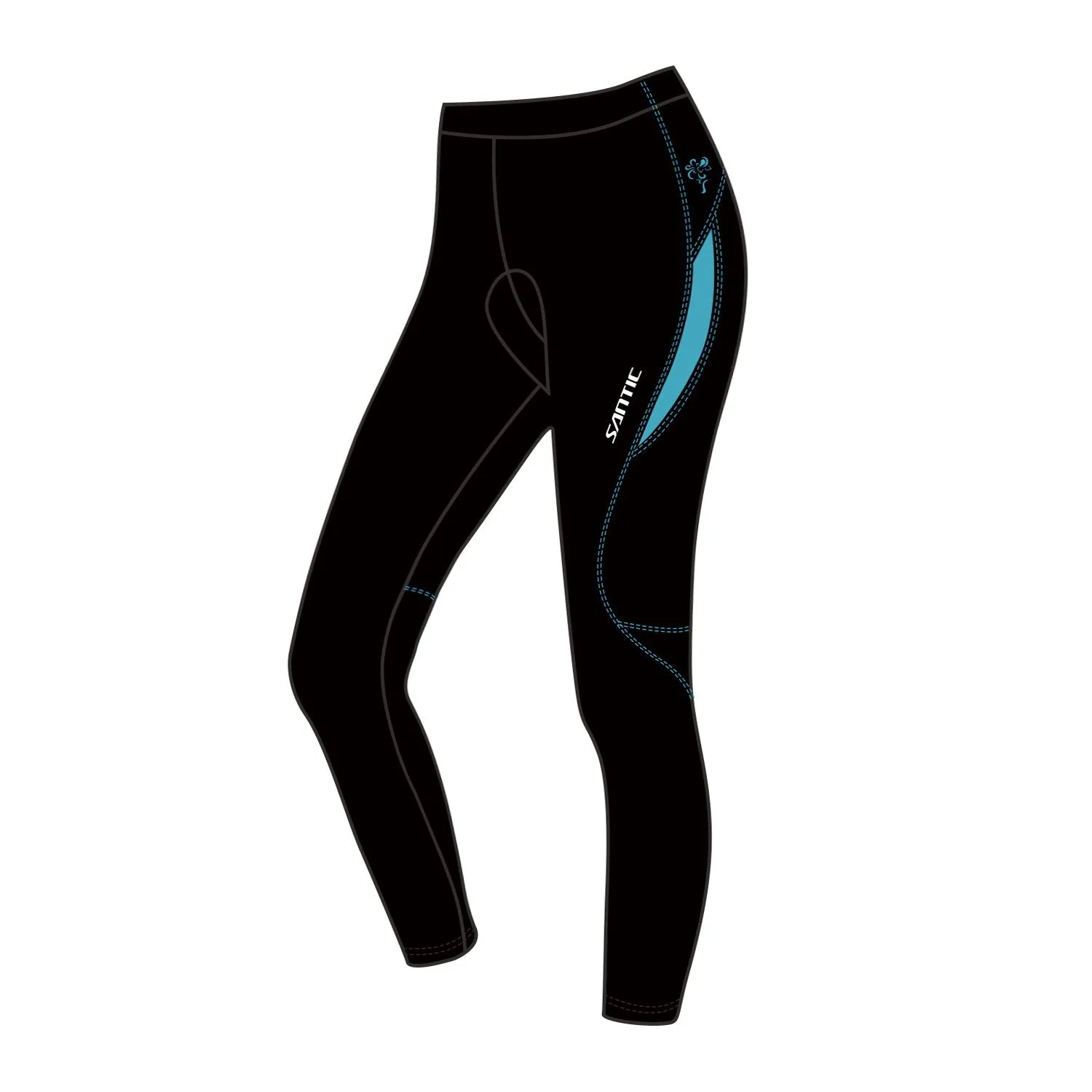 Santic Parni Blue Women Padded Cycling Pants