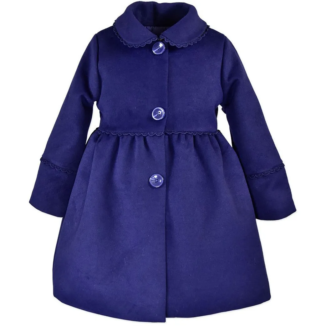 Scallop Trim Coat Navy