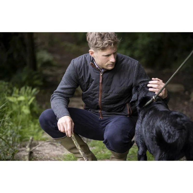 Schoffel Hybrid Mens Lambswool Jacket - Charcoal