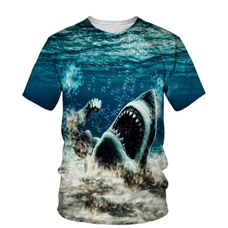 Scuba diving T-Shirt for Men | Shark Print