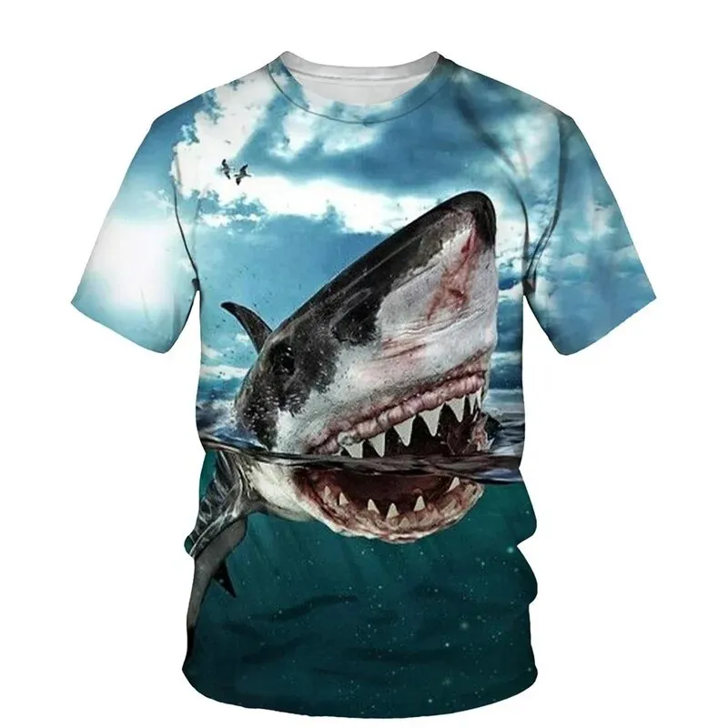 Scuba diving T-Shirt for Men | Shark Print