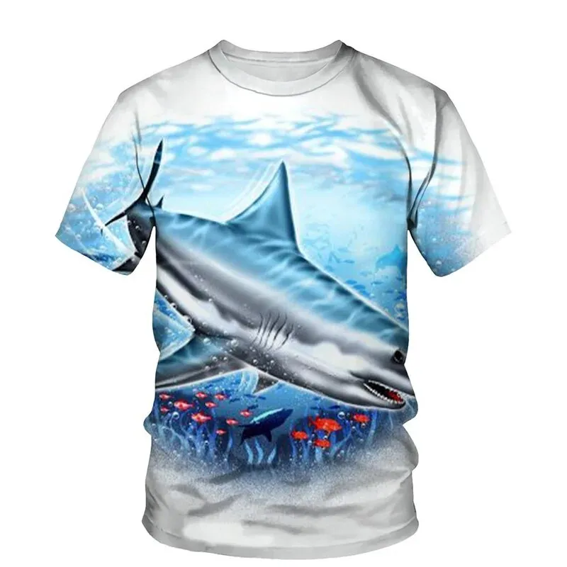 Scuba diving T-Shirt for Men | Shark Print