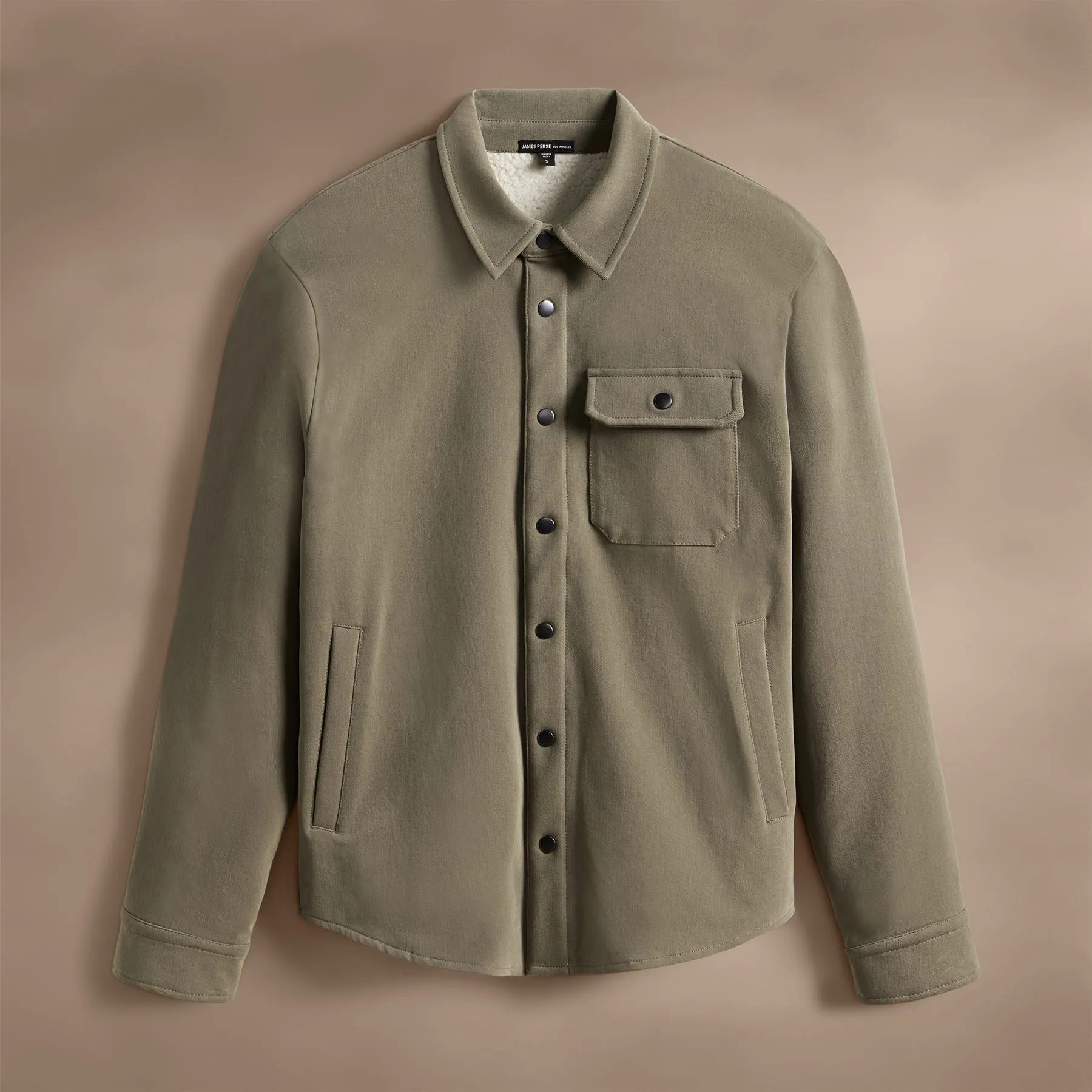 Sherpa Lined Woven Shirt Jacket - Peet