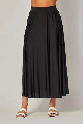 SKIRT- ITY Stretchy Soft Long Pleated Skirt