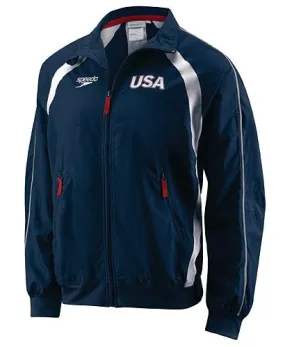 SPEEDO Men&#39;s USA Warm-up Jacket