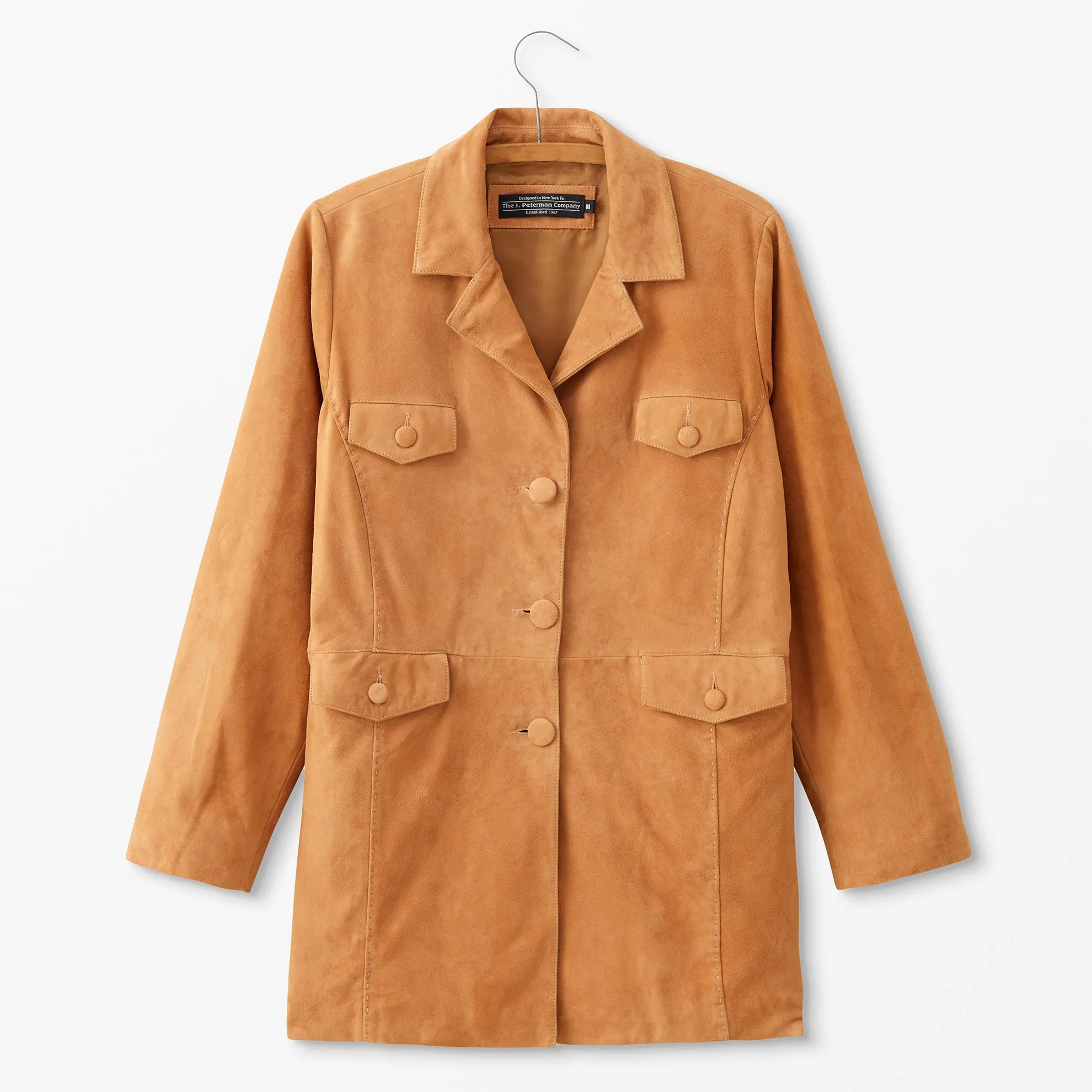 Suede Car Coat