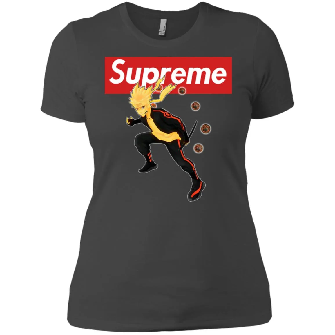 Supreme Naruto T-shirt Women Cotton T-Shirt