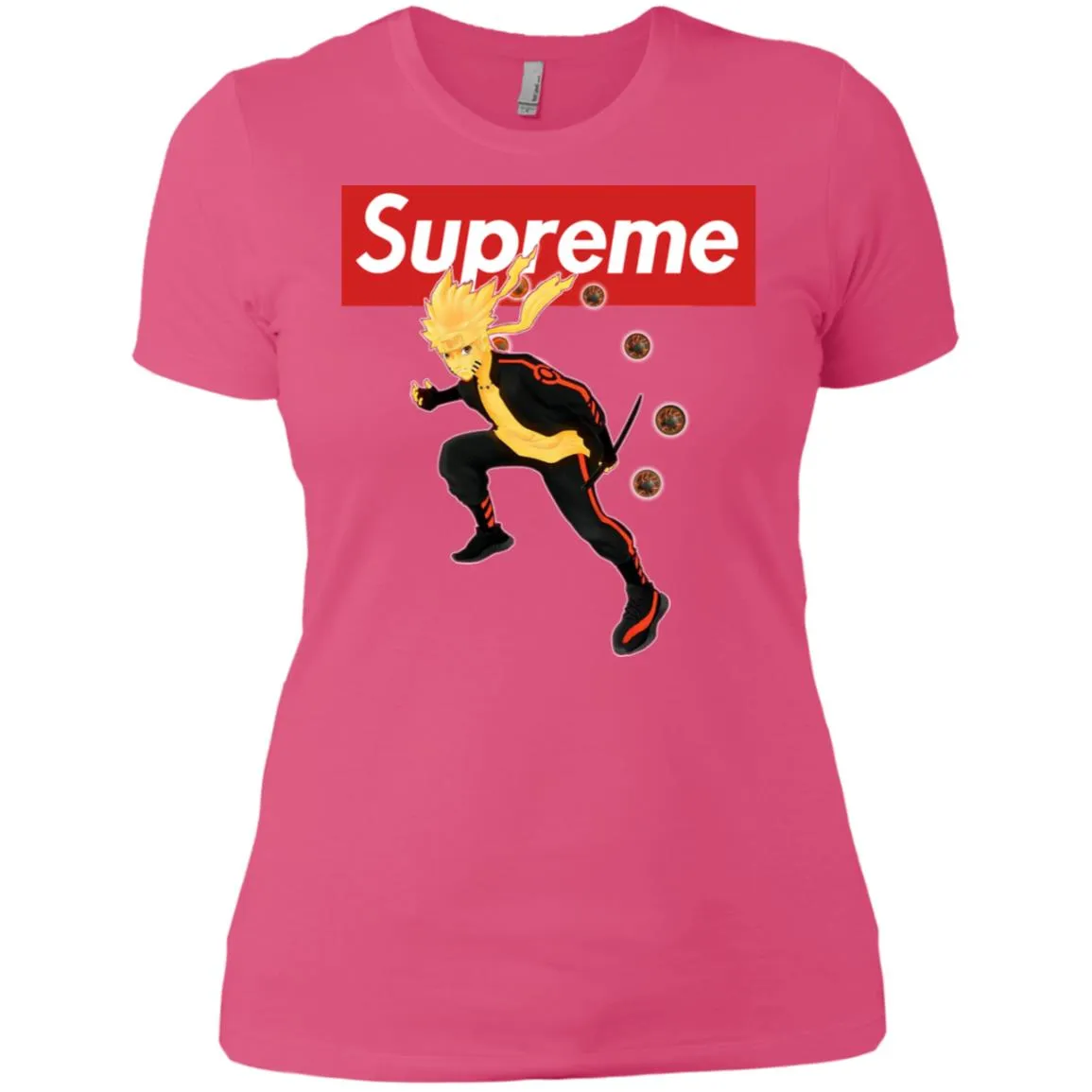 Supreme Naruto T-shirt Women Cotton T-Shirt