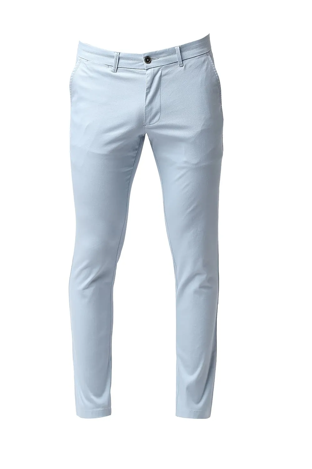 Tapered Fit Cotton Stretch Trousers