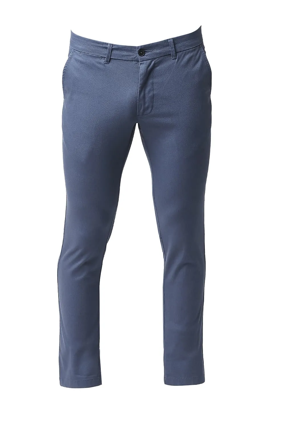 Tapered Fit Cotton Stretch Trousers