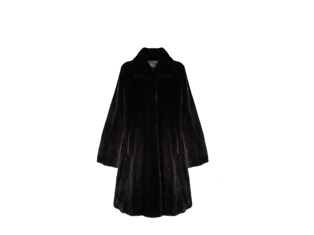 The Naomi Flounce Mink Coat