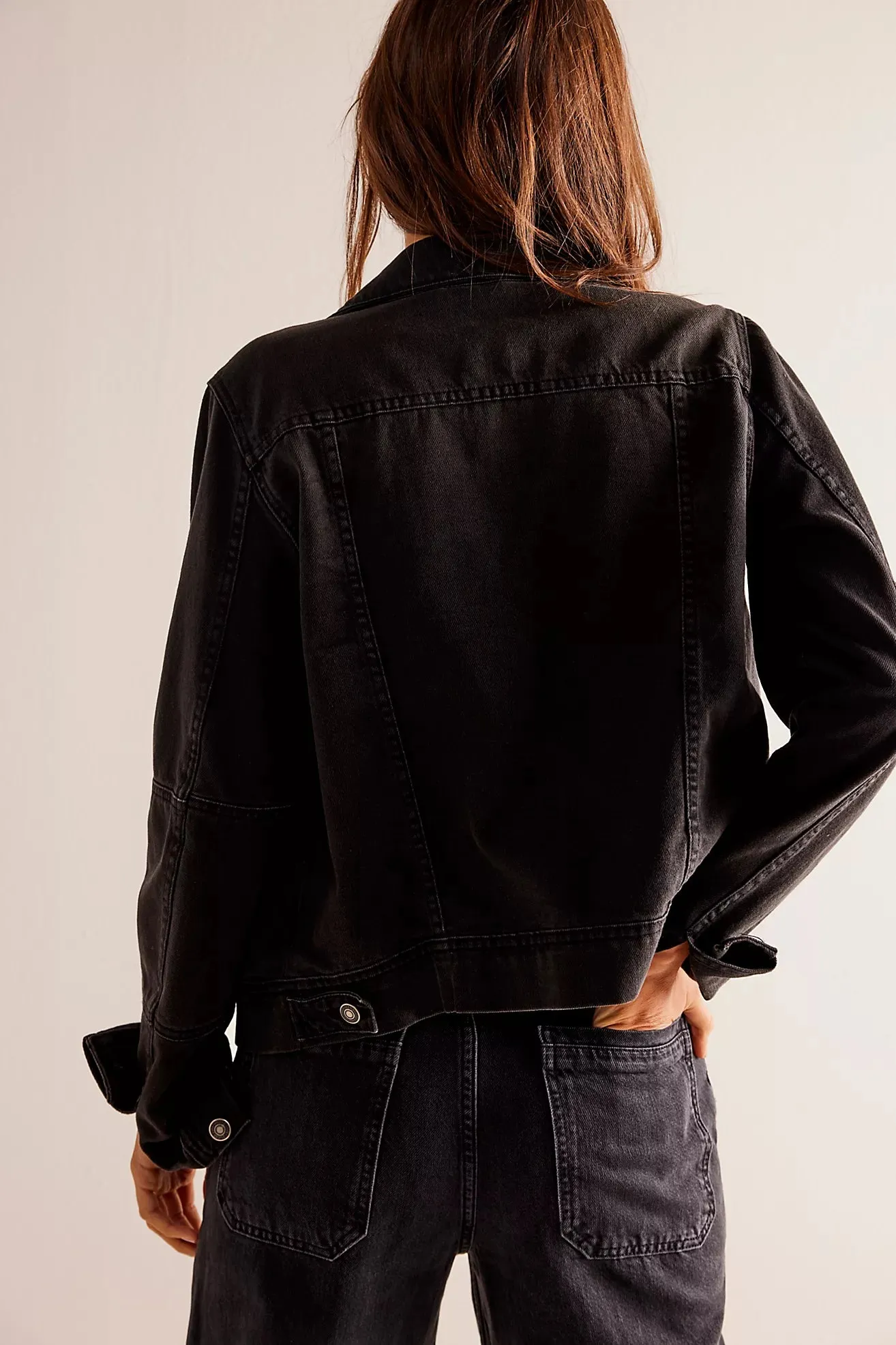 The Rumors Denim Jacket by Free People - Black