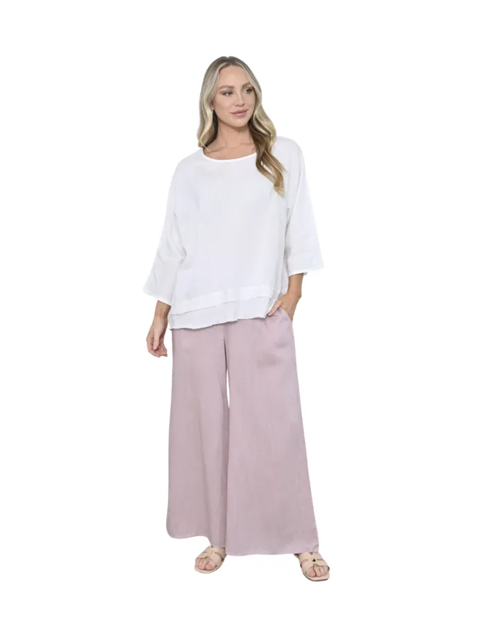 Tina Wide Leg Pants Pink