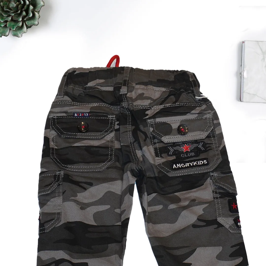 Unisex Multi Coloured Camouflage Print Pant