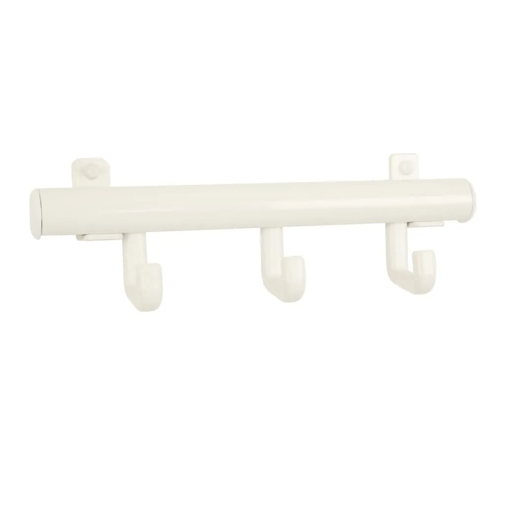 V-Part Coat Rack with 3 Hooks Techno 3 White