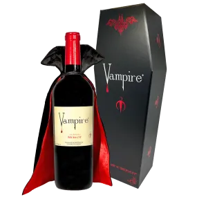 VAMPIRE® MERLOT WITH COFFIN & CAPE