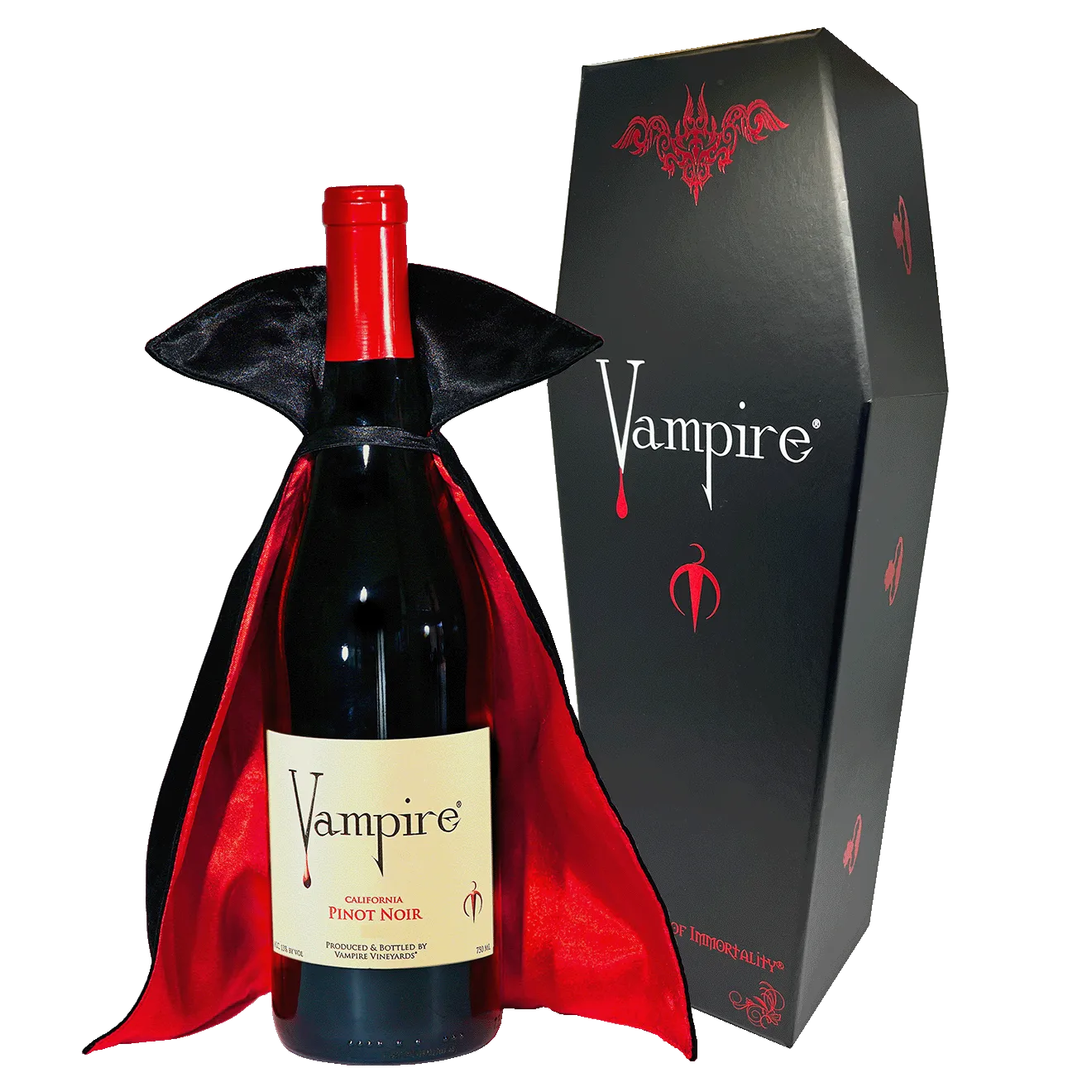 VAMPIRE® PINOT NOIR WITH COFFIN & CAPE