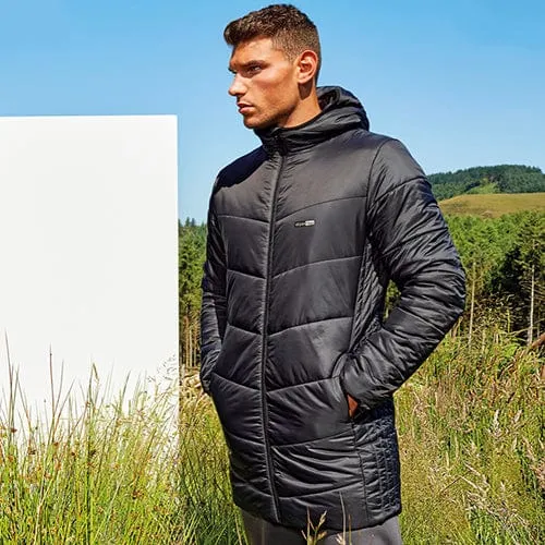 Vegan Men's Microlight Puffer Coat | Black