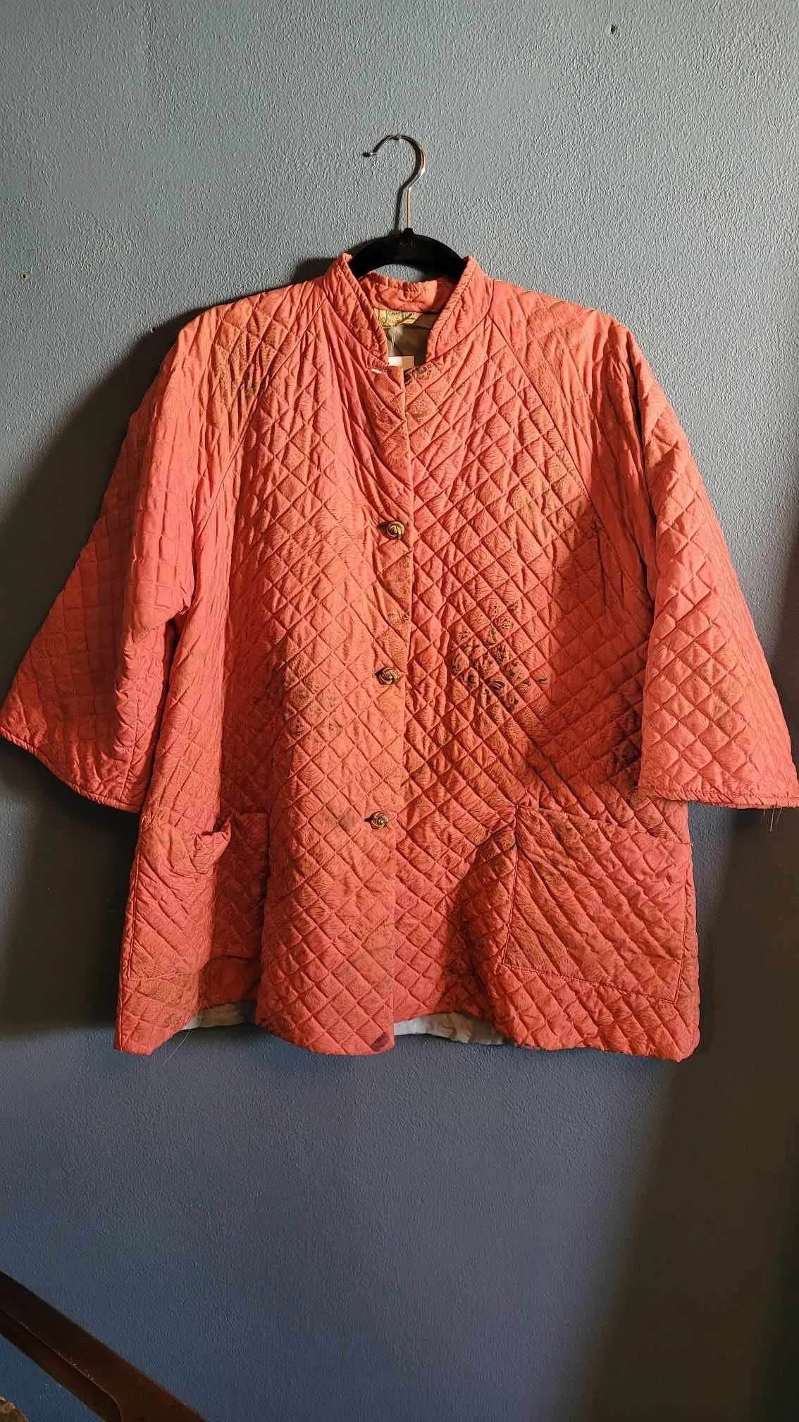 Vintage 1950's AS IS Pink Bedroom Jacket