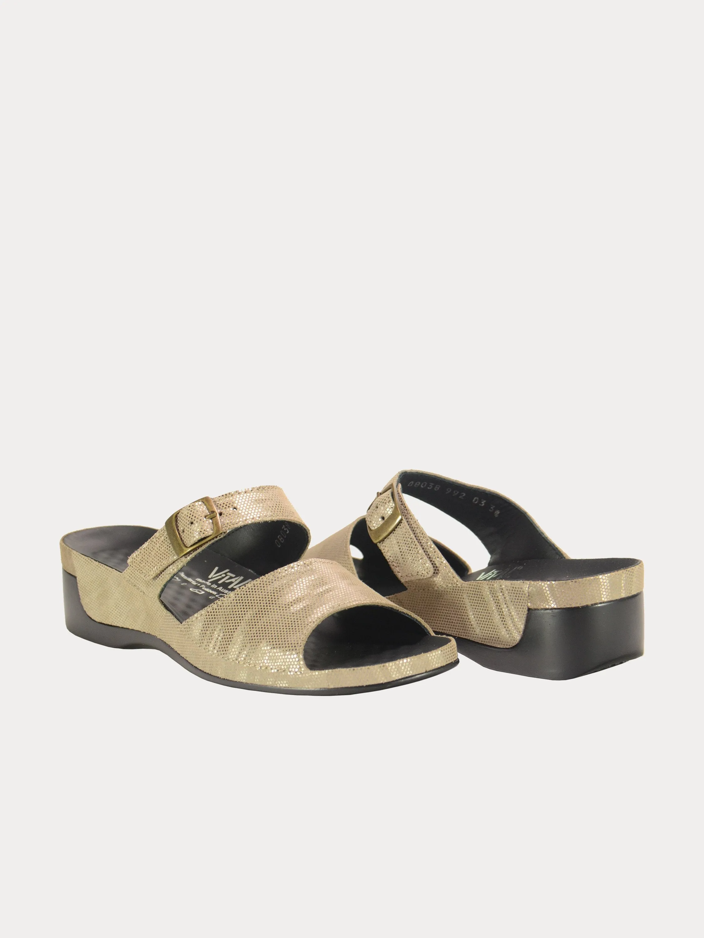 Vital Women's Cammo Slider Leather Sandals