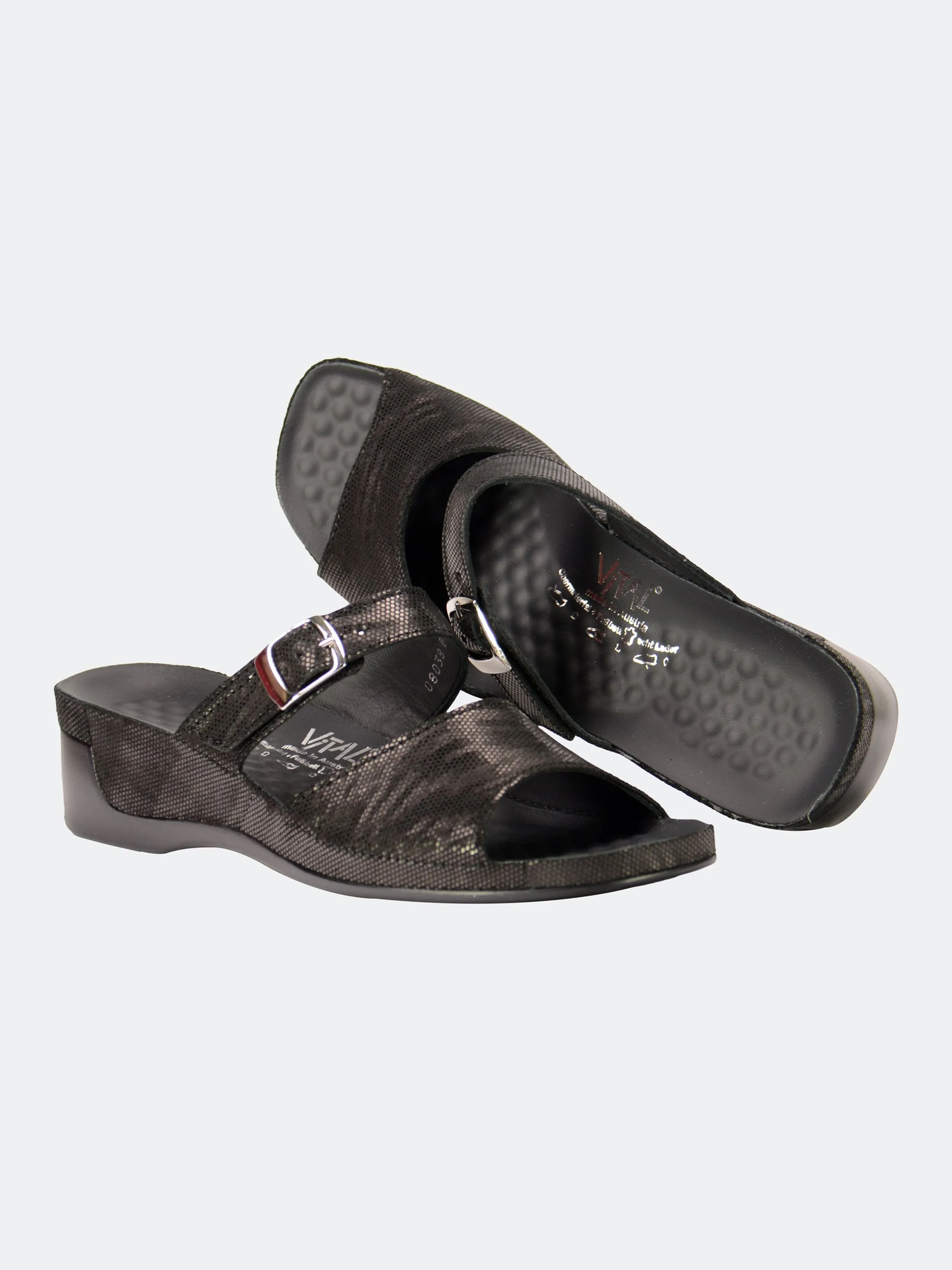 Vital Women's Cammo Slider Leather Sandals