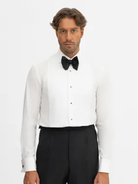 White Piqué Tuxedo Shirt