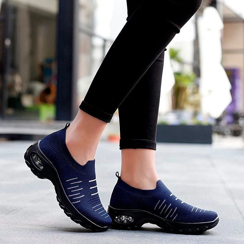 Women's air cushion elastic non-slip leisure sneakers CL