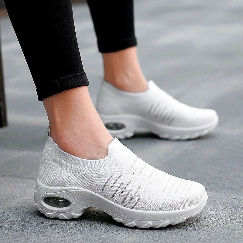 Women's air cushion elastic non-slip leisure sneakers CL