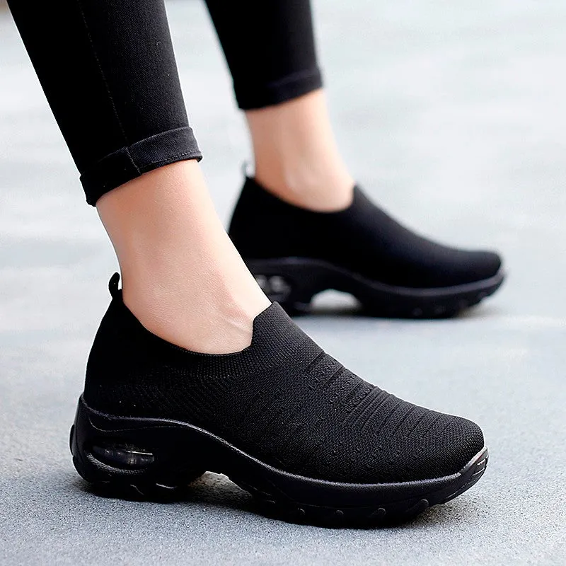 Women's air cushion elastic non-slip leisure sneakers CL