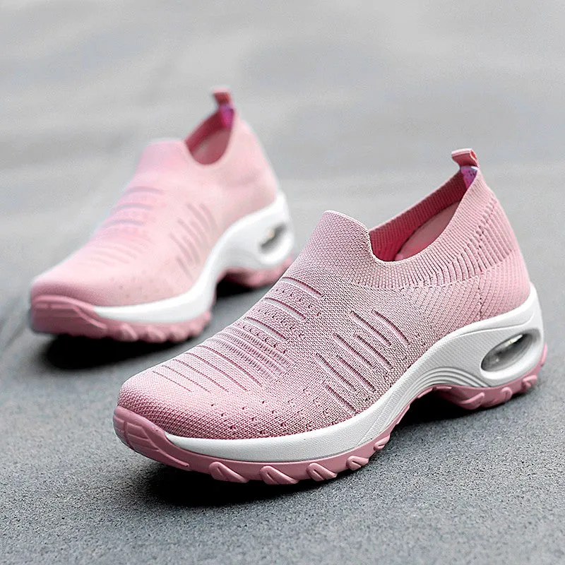 Women's air cushion elastic non-slip leisure sneakers CL