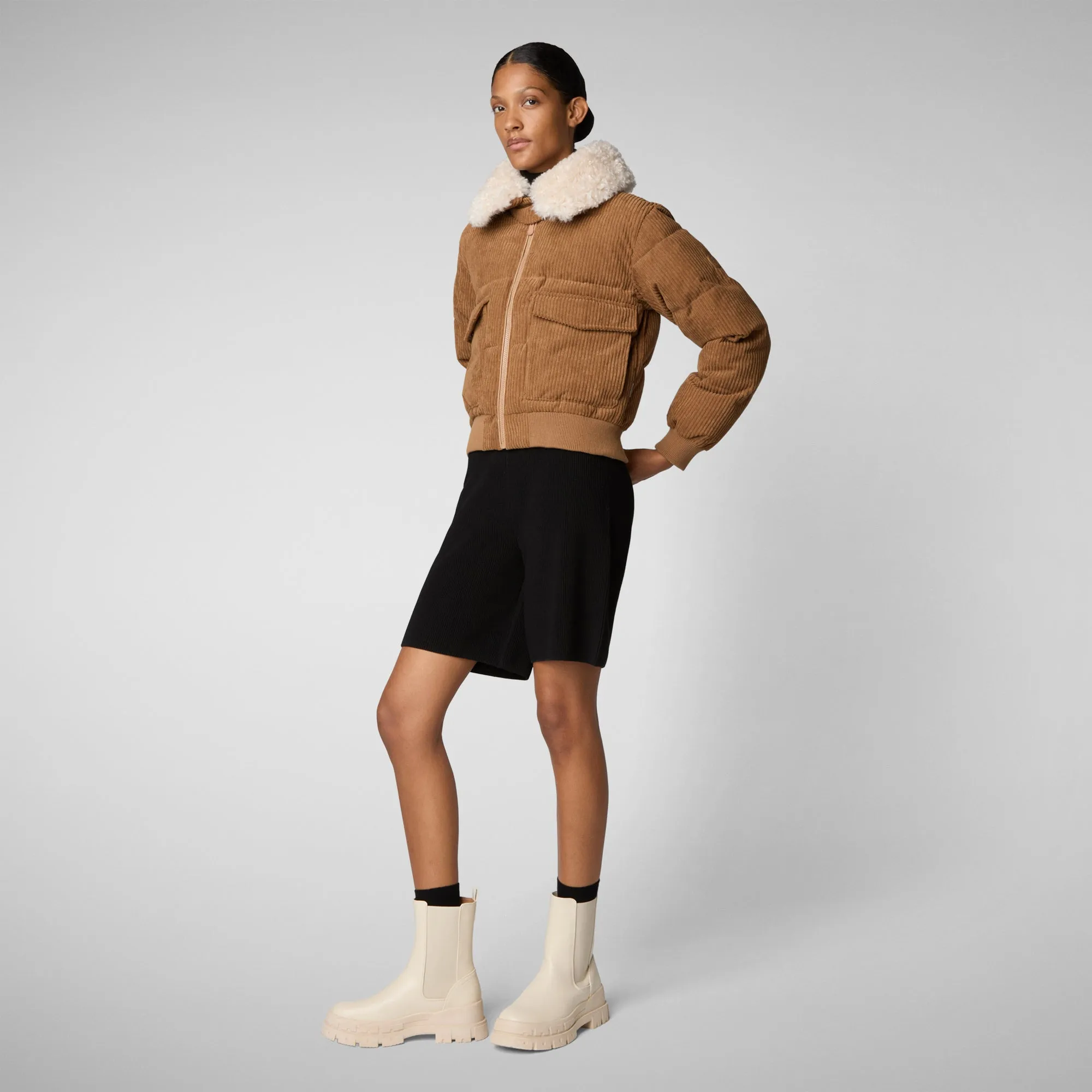 Women's jacket Reily in biscuit beige